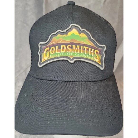 Big Bear California HAT BASEBALL snapback trucker black with patch Goldsmiths - Picture 1 of 11